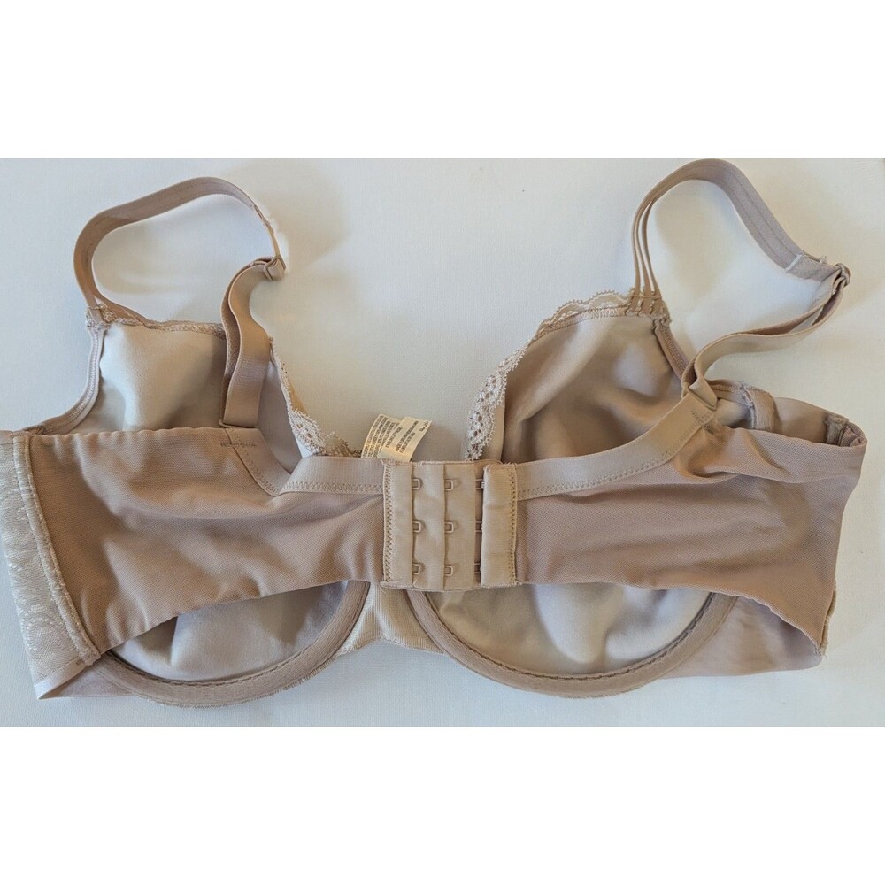 2 Soma Beige Underwire Bras Sz 36G Vanishing Back Front Closure & Enticing Lift - Picture 3 of 9
